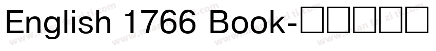 English 1766 Book字体转换